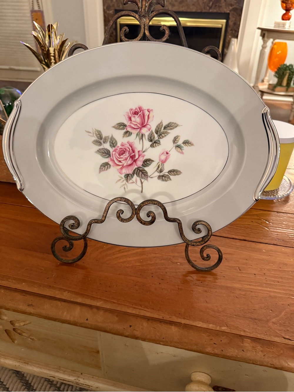 Noritake China "Arlington" Large Oval Serving Platter - # 5221 Vintage